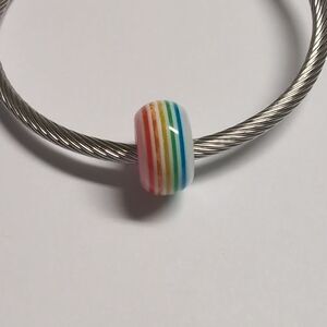 Rainbow Charm for‎ Pandora Style Bracelet